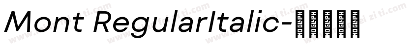 Mont RegularItalic字体转换